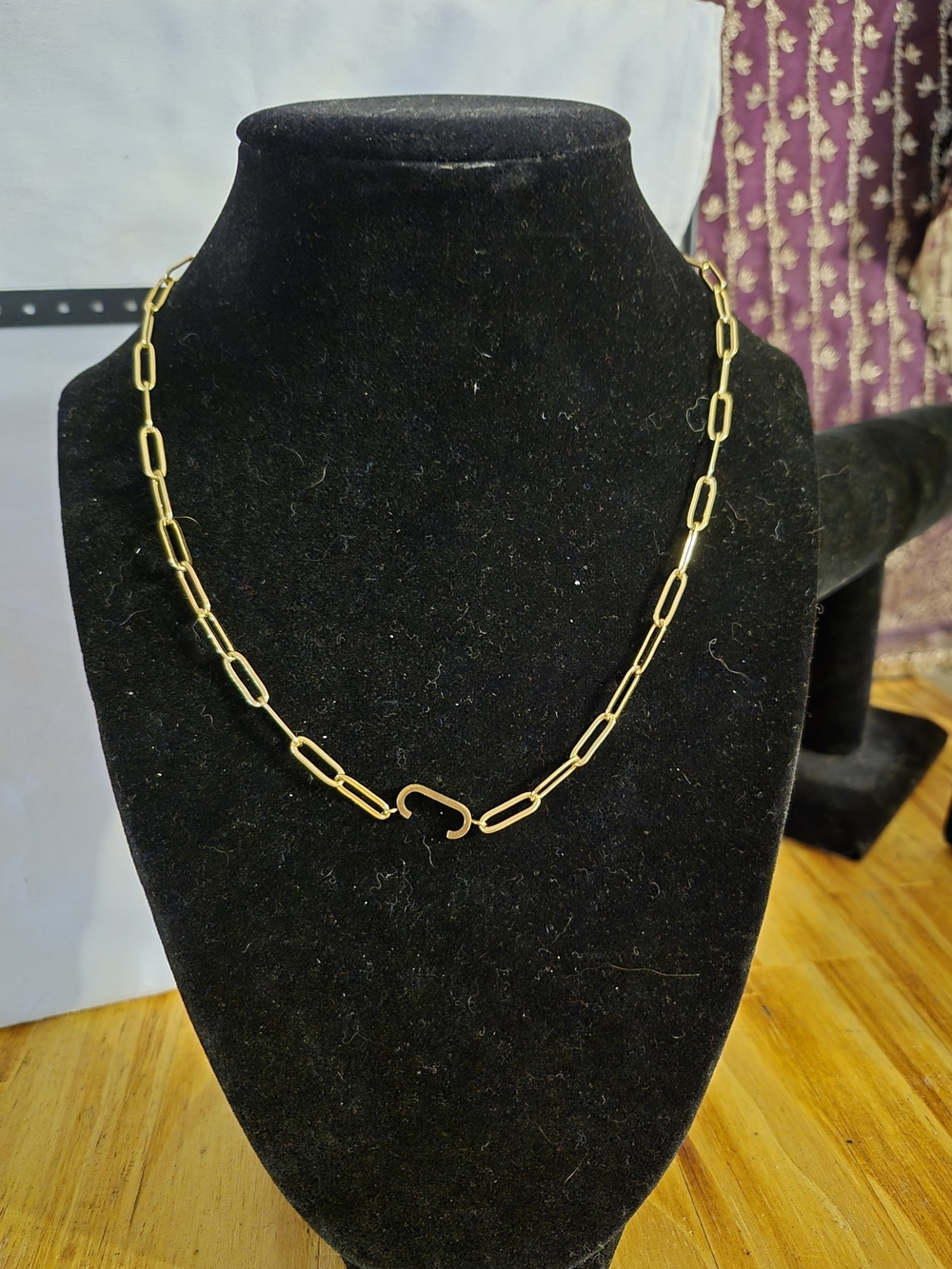 Plunder Gold Link Chain Necklace "C"